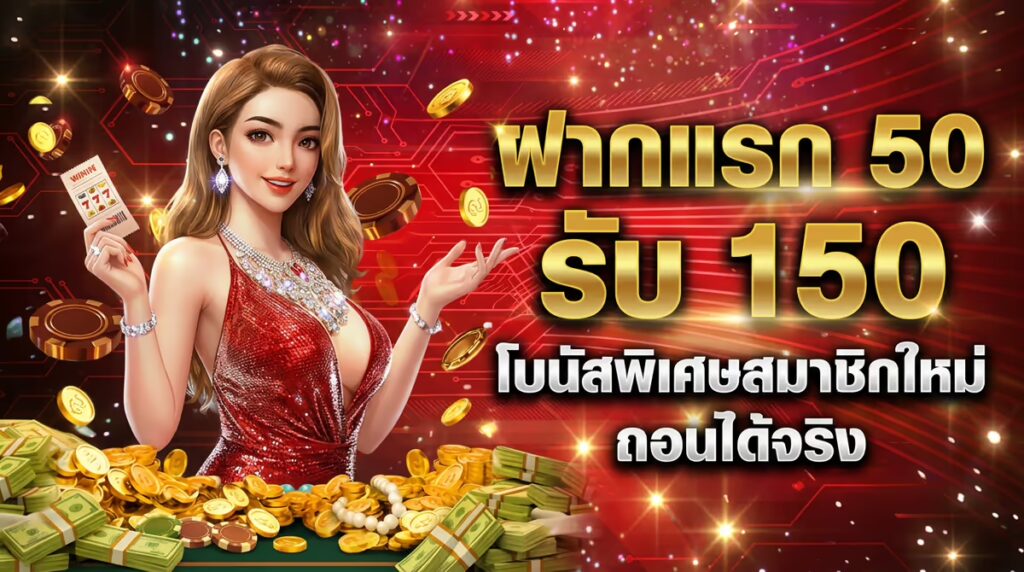 ฝากแรก 50 รับ 150